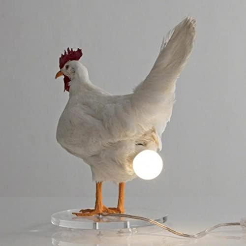 Ycrctc таксидермија пилешко јајце ламба смола петелна ламба, светла за пилешко задникот Велигден кокошка што лежи јајца ноќни светла за кревет