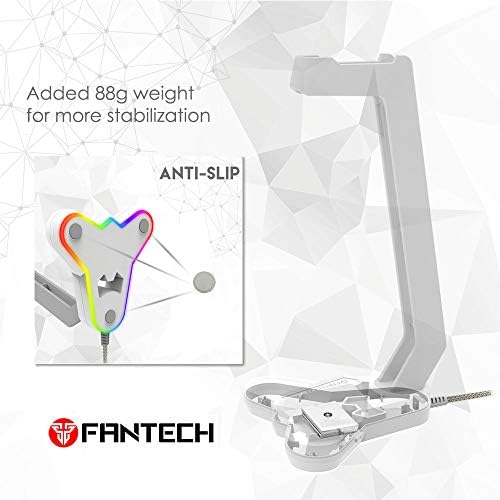 Стенд за слушалки за слушалки Fantech Tower RGB, држач за слушалки за гејмери ​​игри со додатоци за компјутер