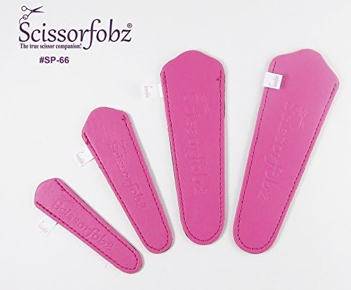 Ножици од Scissorfobz со ScissorGripper -Value Pack -4 големини - дизајнерски ножици обвивки ги опфаќа држачите за везење за шиење