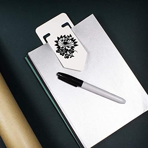 Azeeda 141mm 'стилизиран цвет и лисја ’гигантски пластичен клип за хартија