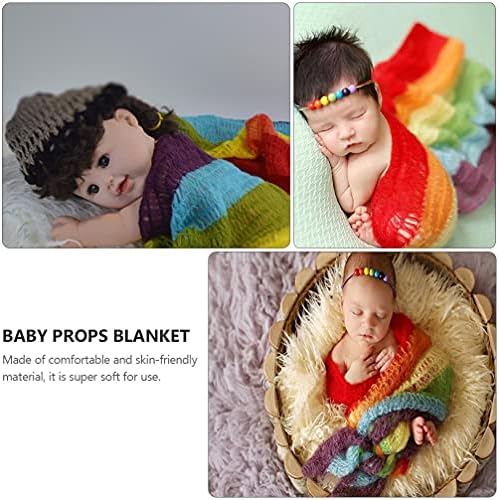 Абаодам Бебето Фотографија Фото реквизит новородено фото ќебе, обвивка за истегнување на ќебе, бебе виножито, замотано, топло, топла вреќа за спиење