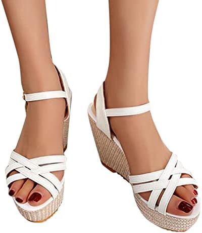 Сандали за жени облечени летни сандали солидна слободно време женски дебели модни чевли клинови на отворено случајно дишење жени сандали
