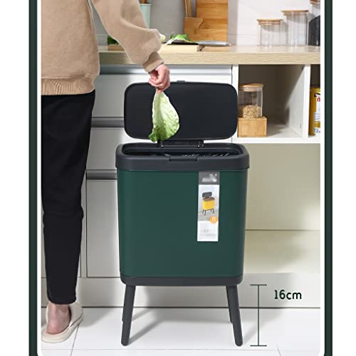 Хихело отпадоци за отпадоци со отпадоци од високо-метри може да биде светло за домаќинства едноставна кујна 15L лименки за ѓубре со капаци за