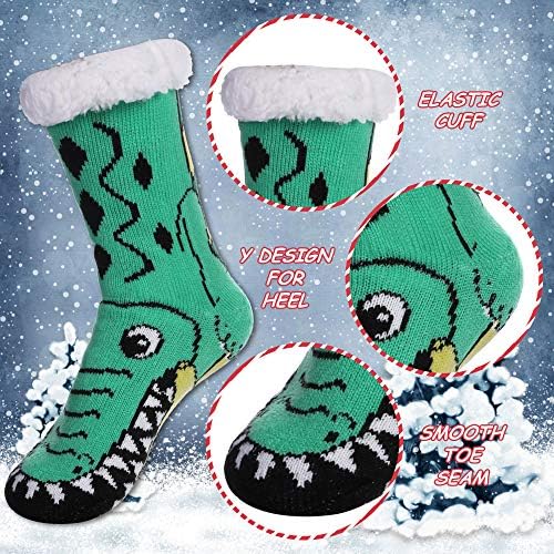 Менс влечки чорапи животни нејасни нелики меки зимски топло густо руно наредени термички домашни чорапи