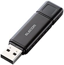 Elecom MF-HSU2A16GBK USB меморија, 16 GB, поддржува безбедносен софтвер, дупка за каиш, црна