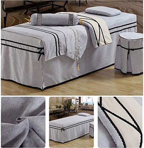 Leversоан масажа за масажа поставува 6 парчиња кревети за масажа со здолништа со столче за столче Подигање со знаме на кревети за белстерска
