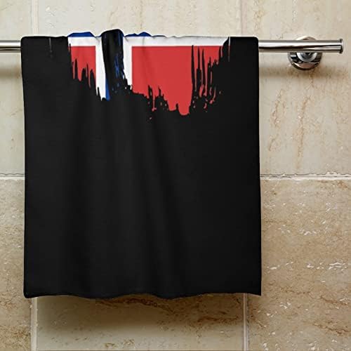 Ретро норвешки знаме со микрофибер рачни крпи Супер апсорбирачки крпи Брзо суво миење на миењето