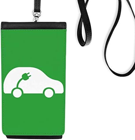 Вклучување на енергетски возила ја штитат животната средина телефонски паричник чанта што виси мобилна торбичка црн џеб