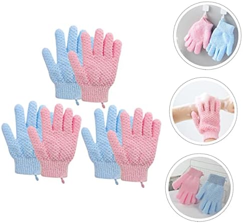 Cabilock 36 парчиња пет прсти нараквици за бања со прсти, чистење мит -бања чистење чистење за чистење за капење сисал нараквица богата ракавица за ракавици грбот на рак?