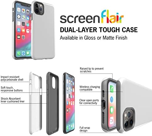 Класично камо на екранот - Дизајнер за дизајнер за iPhone 7/8/SE || Лесна || Дво-слој || Сертифициран тест за тест || Компатибилен