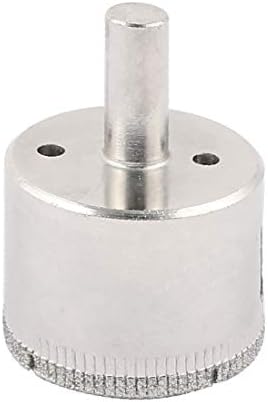 X-Gree 40mm сечење диа за дупчење дупка за дупки за дупчење, пила сребрен тон 2 парчиња за стакло (40мм сечење диа тркалезна шипка Агуеро Сиера