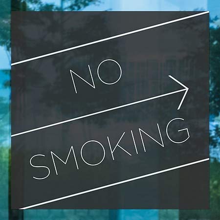CGSignLab | Забрането Пушење-Основен Црн Прозорец Прицврстување | 16 x16