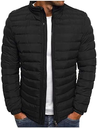 Ymosrh Спортски јакни за мажи Зимски палто топло тенок вклопување густ палто Обичен јакна за надворешна облека на горната блуза