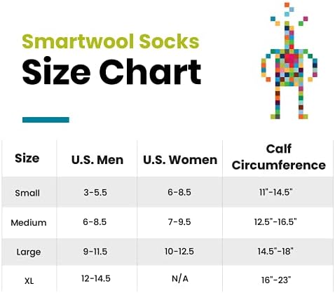 Лого на сноуборд SmartWool насочено со перница мерино волна над чорапите за теле за мажи и жени