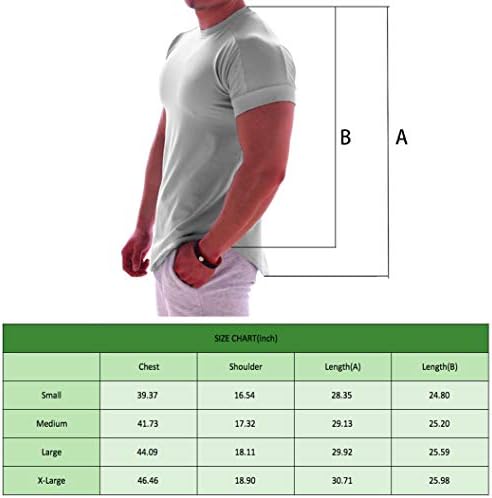Magiftbox Mens Muscle Muscle Cotton Lightweate тренинг со кратки ракави маички за салата пот T24