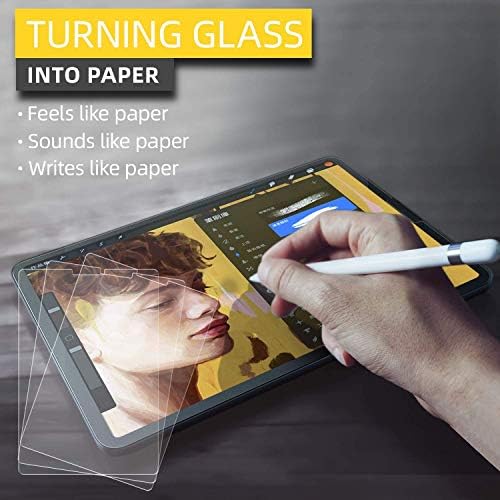 Заштитник на екранот на хартија Tukellen за iPad mini 6, пишувањето на пишување се чувствуваат како хартија, анти -сјај, отпорен на