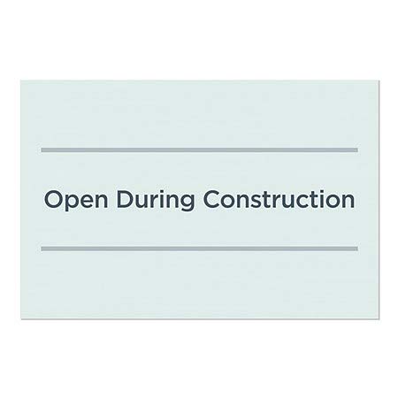 CGSignLab | Отворено за време на градежништвото -Базичен затегнување Влечење на прозорецот | 36 x24
