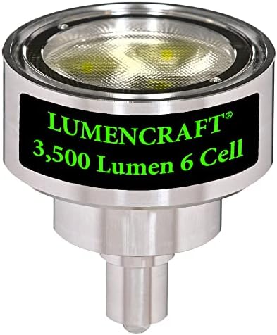 Комплет за конверзија на LUMENCRAFT LED компатибилен/замена за маглит фенерче - 3500 лумен за 6 D ќелија - надградба на висока моќност