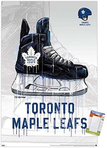 Трендови Интернационал НХЛ Торонто јавор лисја - капе скејт 20 wallиден постер, 22.375 x 34, Постер и планински пакет