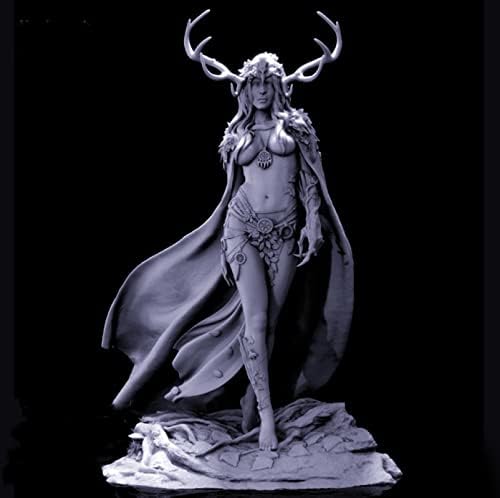 1/24 смола фигура Антички антлер на модел на жени воин во воинство минијатурен комплет без нијанса/непарен // lx051