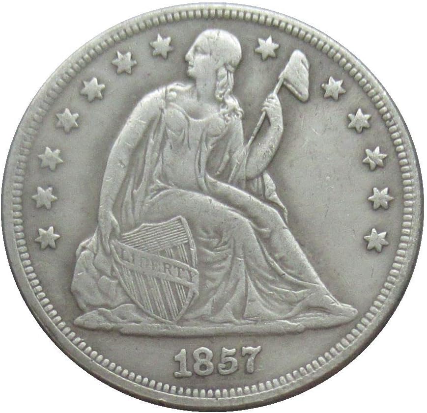 Американски знаме од 1 американски долари 1857 година позлатена реплика комеморативна монета