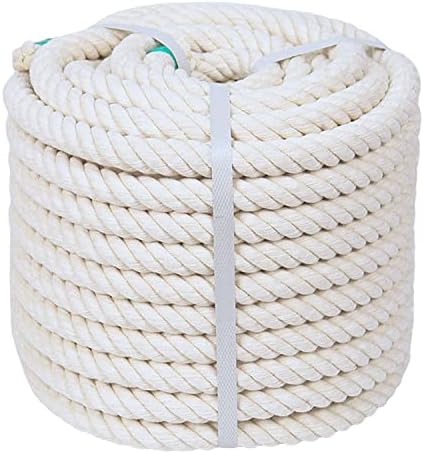 природно памучно јаже дебело бело јаже за занаети, растителни закачалки, хамак, украсување дома