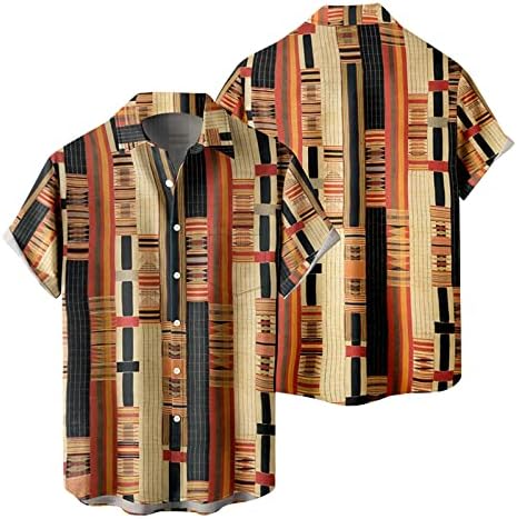 Bmisegm летни машки кошули за мажи мода и слободно време 3D дигитално печатење тока лаптол кратки ракави кошула маица долга долга