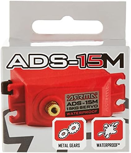 Armma ADS-15M V2 AR390139 ADS-15M V2 Метална опрема водоотпорен управувач на управувачот, црвено, 15 кг