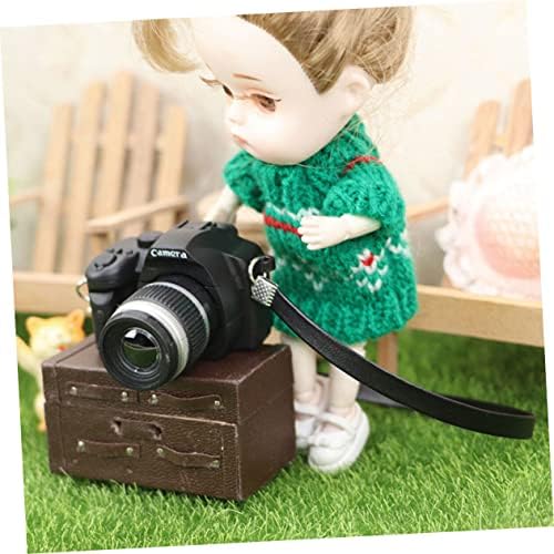 Toyandona симулирана дигитална камера DSLR камера ретро -гроздобер камера мала камера мини камера за кукла 1: 12 камера кукли