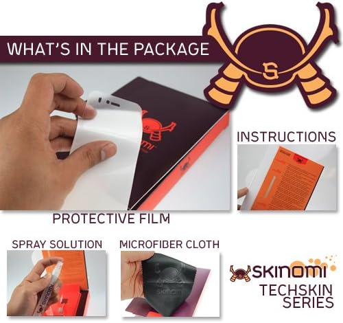 Заштитник на екранот Skinomi компатибилен со ASUS EEE Pad Slate EP121 таблет чист Techskin TPU Anti-Bubbul HD HD филм