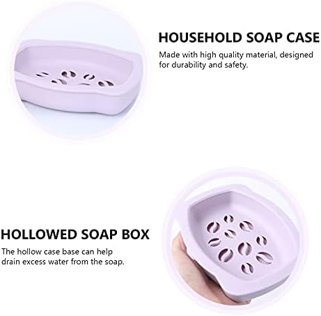 Сапуни со сапун од кабилок 3 парчиња двојни слоеви сапун кутија испрскана сапун сапун сапун одвод за сапун