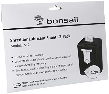Bonsaii C261-D Шредер и чаршафи за лубрикант со 12 пакувања