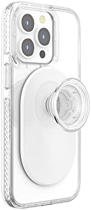 PopSockets: Magsafe Телефон зафат, држач за телефон, Компатибилен со безжично полнење - Clear White & Magsafe Mount Mount, држач за магнетни