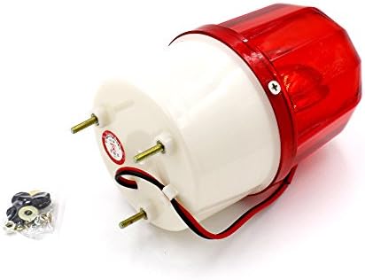 Baomain предупредувачки ламба за аларм за аларм LTE-1101J DC 24V 10W Индустриски црвен ротирачки светло светло