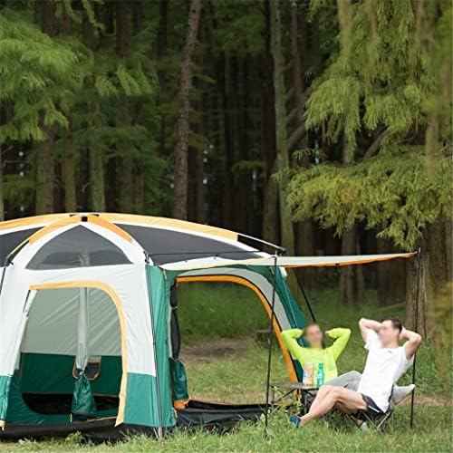 ZQXMH Голем камп за кампување со шатори за кампување со двојно слој водоотпорен семејство кампување шатор на отворено кампување