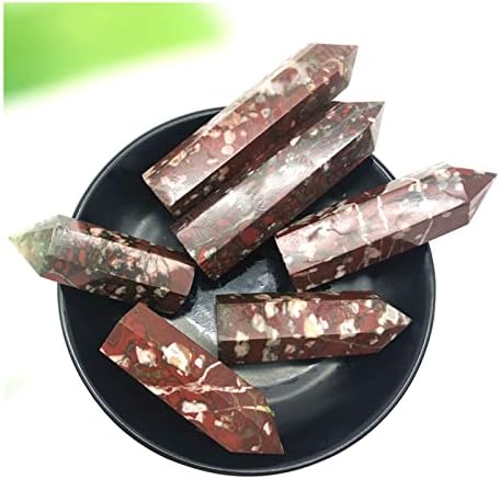 Shitou2231 3PC Природна слива цвет кварц Обелиск кристално стапче за лекување на камења примероци Природни камења и минерали