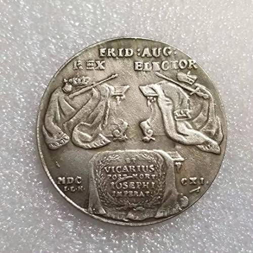 Кингфенг Антички Занаети Полско Издание Комеморативна Монета Сребрена Позлатена 1693