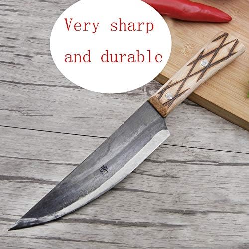 Криверс Клејвер нож, Клејвер за месо, 6,5 инчи Професионална фалсификувана кујна месар нож за колење нож за нож за нож, нож за нож за нож,
