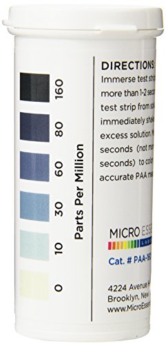 Микроесенцијални ленти за тестирање на перацетна киселина PAA160 0-160 ppm
