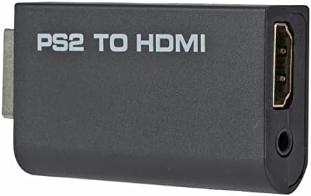 Finera PS2 На HDMI Конвертор Адаптер, ВИДЕО Конвертор PS2 НА HDMI со 3.5 mm Аудио Излез ЗА HDTV HDMI Монитор Поддржува Сите PS2 Режими На Прикажување