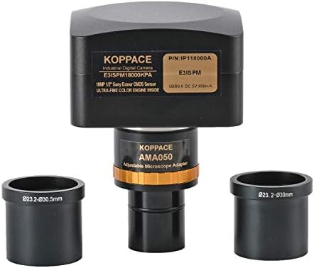 KOPPCE USB3.0,18 милиони пиксели, 50 Брзина на преглед на рамка, микроскопска камера, 0,5x прилагодлив фокус Индустриски фотоапарат Електронски