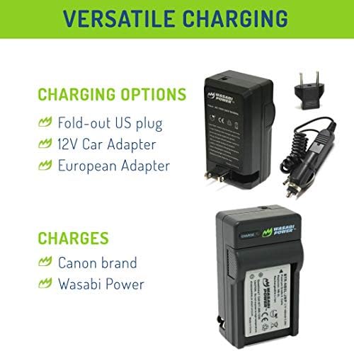 Wasabi Power Battery and Charger for Canon NB-5L and Canon PowerShot S100, S110, SD700 IS, SD790 IS, SD800 IS, SD850 IS, SD870 IS, SD880