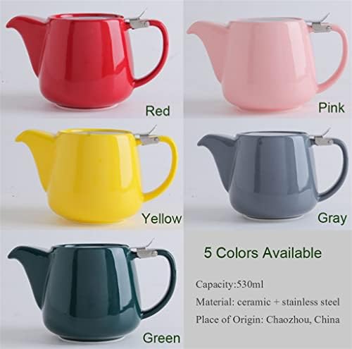 Чајот од Лиуз поставува 580ml порцелански чајник разнобоен рачно изработен сад за чај екстра-фино инфузер за да се подготви лабав чај