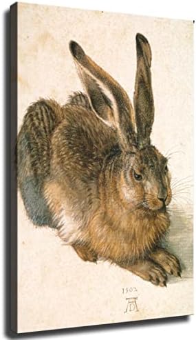 Гроздобер млад див зајак - Албрехт Дурер ренесанса постер платно платно слики печати wallидна уметност за дневна соба декор за спална
