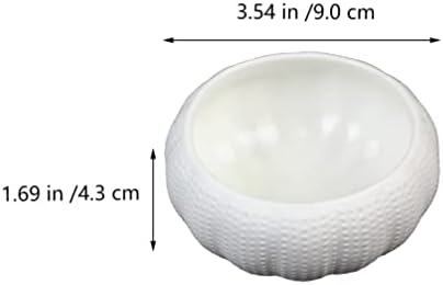 Cabilock бела чинија садови чинии житни садови керамички морски ежови чинија зачинети чинија декоративна чинија за натопување сад