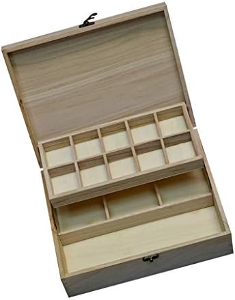 Anncus 1 парче обични кутии за складирање на дрво Наоди за занаети за технологија за обработка на сликање, украсување со други методи