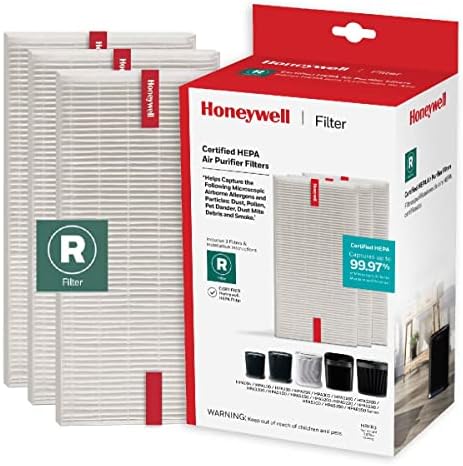 Honeywell Hepa Филтер За Прочистување На Воздухот R, 3-Пакет ЗА Hpa 100/200/300 И 5000 Серија-Воздушен Алергенски Филтер За Воздух Е