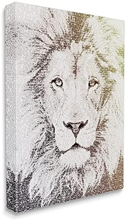 Tuphell Industries Доминантен лав портрет Текст со збор за животински грин, дизајн од Паула Бел Флорес платно wallидна уметност,
