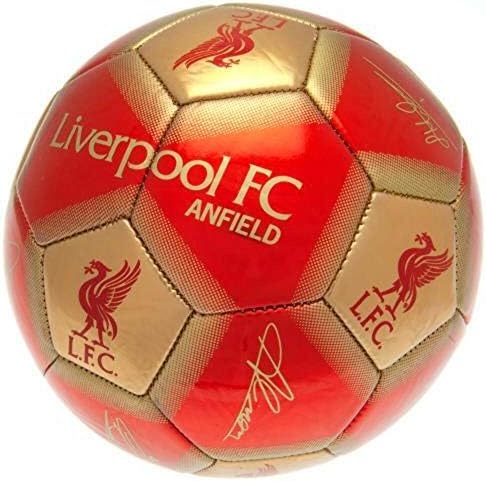 Фудбалска топка со потпис на Ливерпул ФК