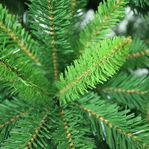 Зелена елка на Зеле голи дрво, материјално ПВЦ вештачко шарка со бор со метална штанд лесно да се собере Божиќна декорација без 1,8м